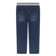 Rear view of the Levi's pull on jeans.