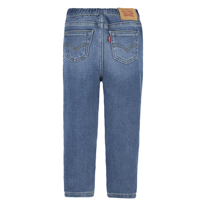 Back view of the Levi's blue pull on jeans.