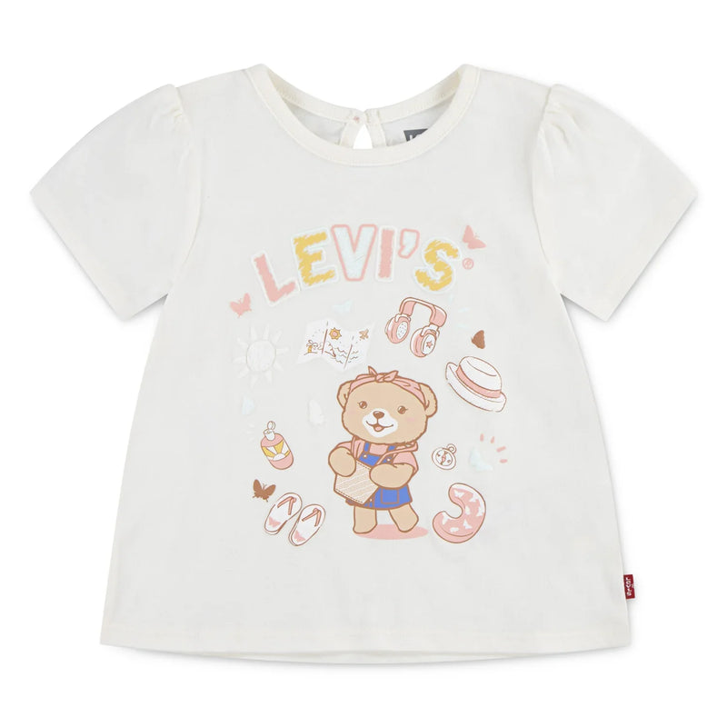 Levi's baby girl's teddy bear t-shirt - em401.