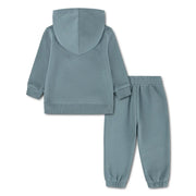 Back of the Levi's green teddy bear tracksuit.