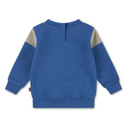 Back of the Levi's blue varsity sweatshirt.