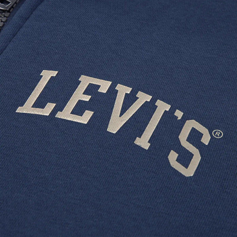 Closer look at the Levi's zip up hoodie.