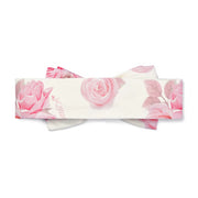 Back of the Little A white dana headband.