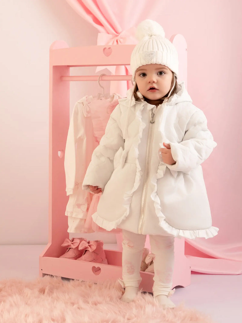 Little A Kaia Coat - Snow White