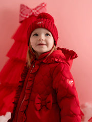 Closer view of the Little A kaia coat.