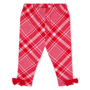 Baby girl's houndstooth check leggings.