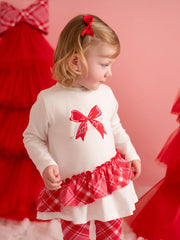 Closer view of the Little A kiara leggings set.