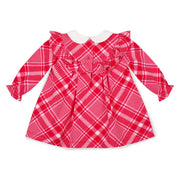 Rear view of the Little A kylie dress.