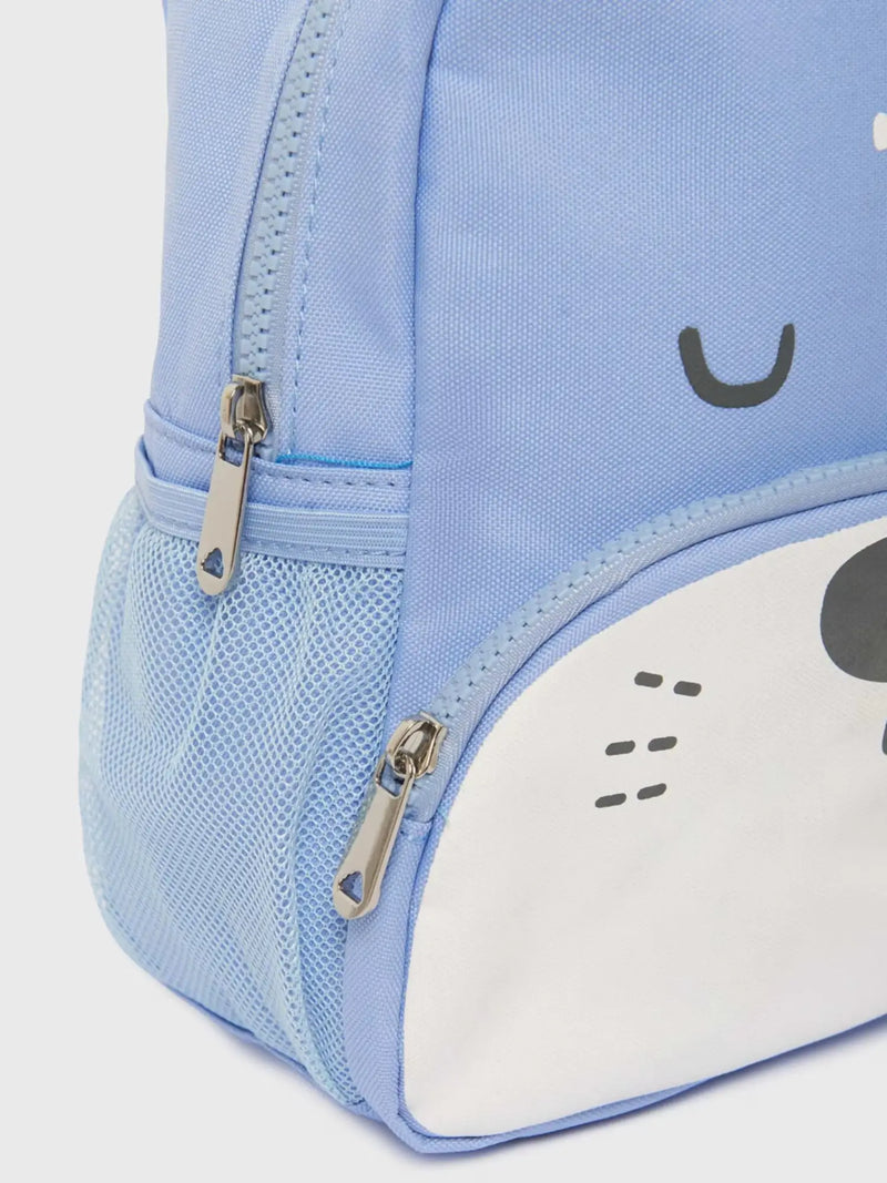 Mayoral animal backpack with mesh side pockets.
