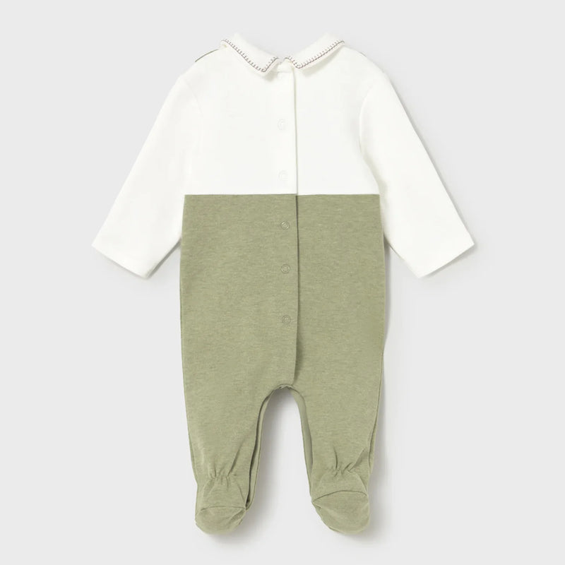 Rear view of the Mayoral babygrow.