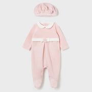 Mayoral pink babygrow & hat - 02782.