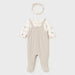 Mayoral beige babygrow & headband - 02602.