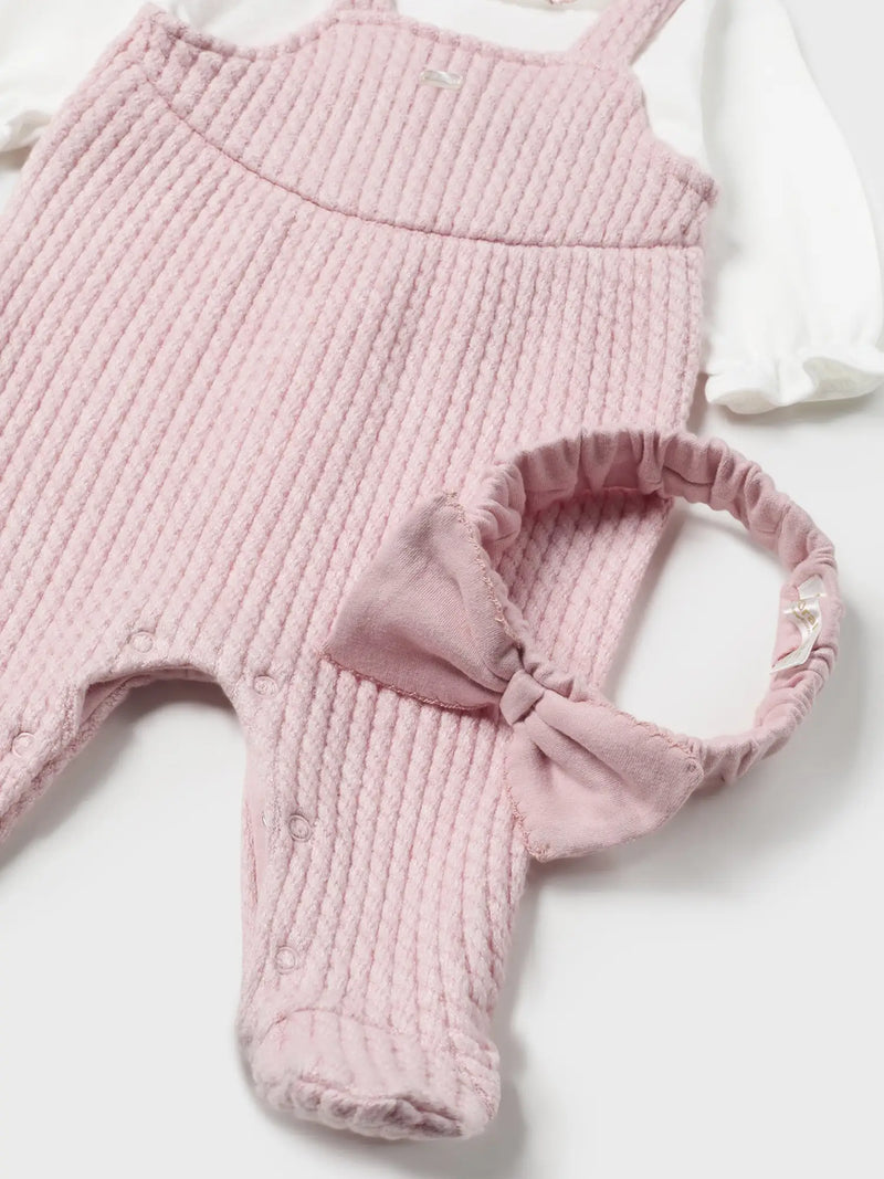 Closer look at the Mayoral babygrow & headband.