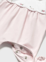 Closer look at the Mayoral embroidered babygrow.