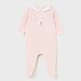 Mayoral girl's pink velour babygrow - 02777.