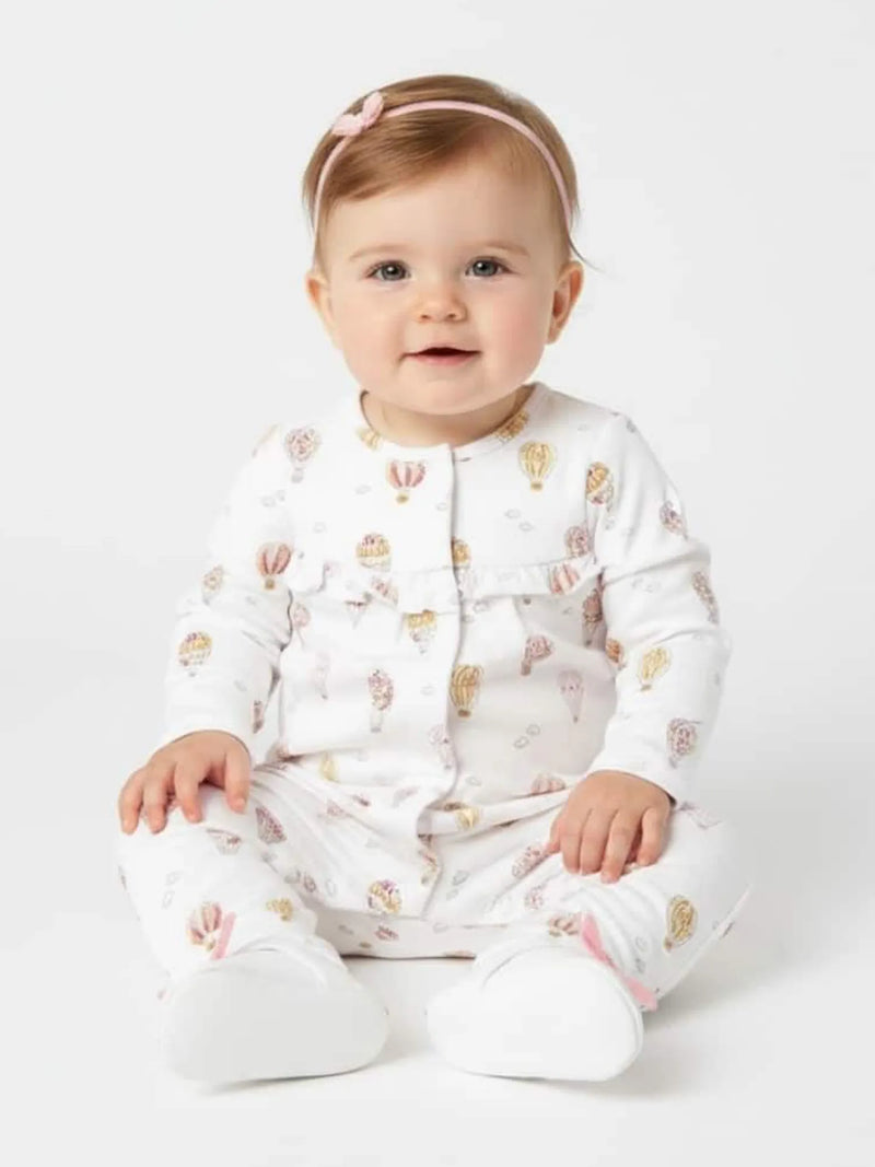 Mayoral Balloon Babygrow - White