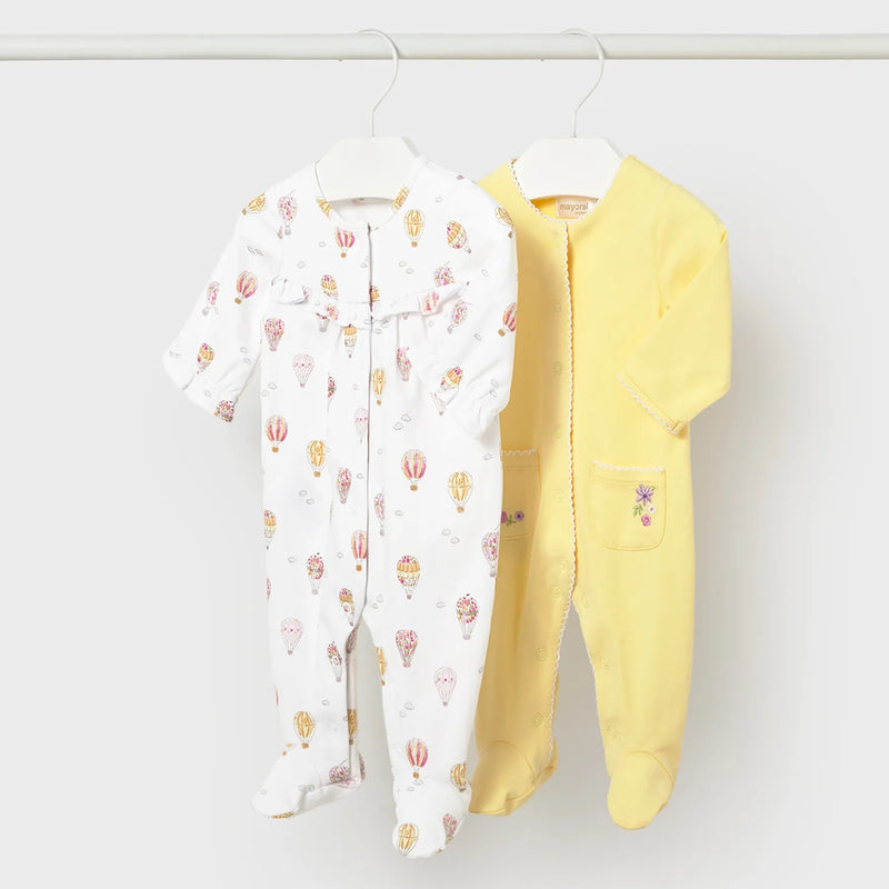 Mayoral baby girl's balloon babygrow set - 01708.
