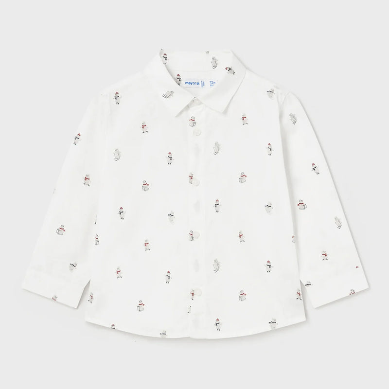 Mayoral boy's  bear print shirt - 02188.