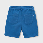 Back of the Mayoral blue bermuda shorts.