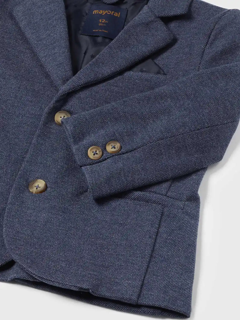 Mayoral blazer with faux tortoise shell buttons.