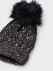 Closer view of the Mayoral bobble hat.