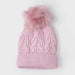 Mayoral pink bobble hat - 10834.