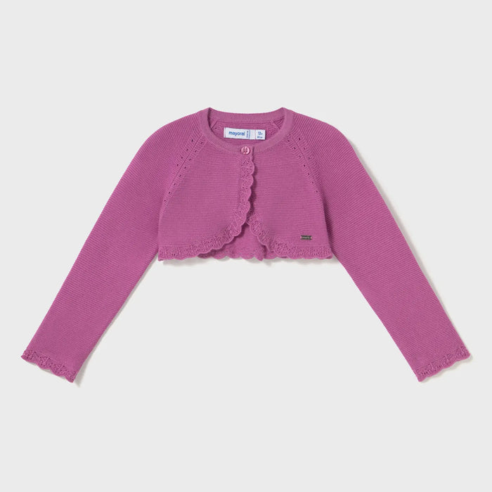 Mayoral pink bolero cardigan - 00306.