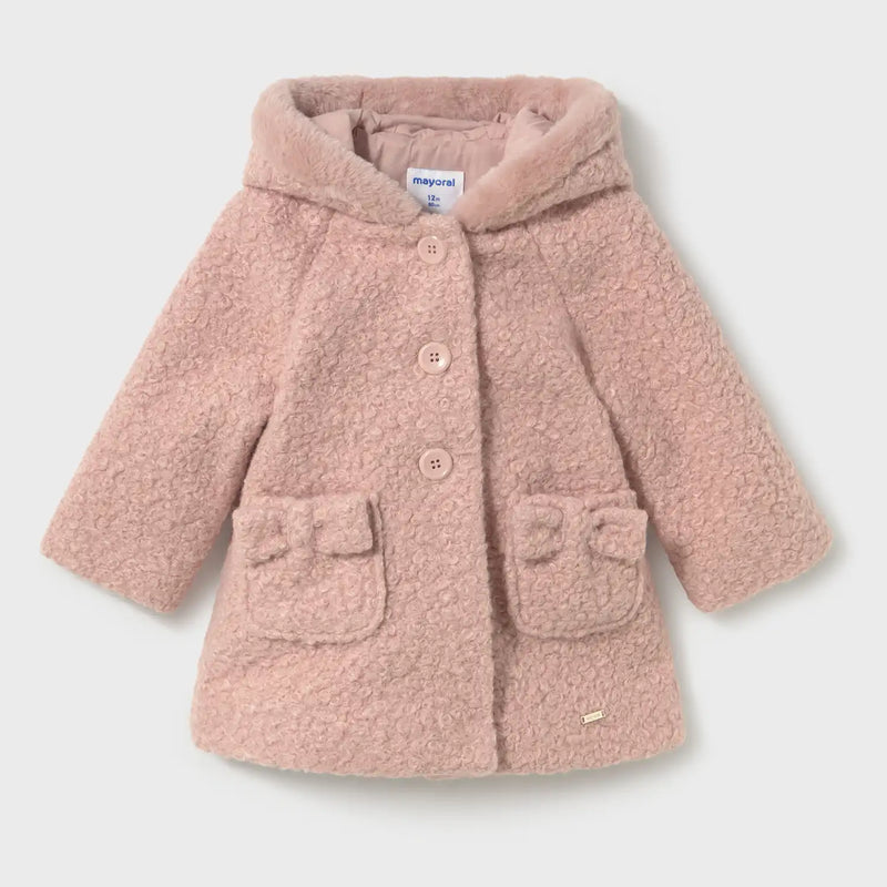 Mayoral baby girl's boucle coat - 02436.