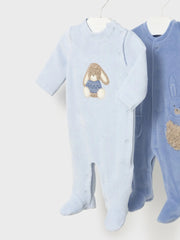 Mayoral baby boy's bunny babygrow - 02719.