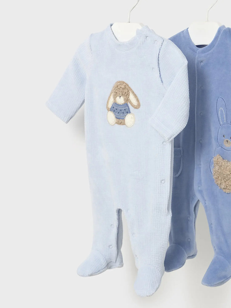 Mayoral baby boy's bunny babygrow - 02719.