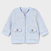 Mayoral zip up top with bunny rabbit print.
