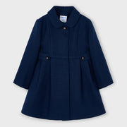 Mayoral girl's navy button coat - 04440.
