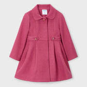 Mayoral girl's cherry button coat - 04440.