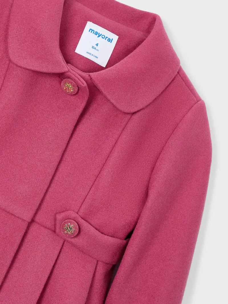 Closer look at the Mayoral button coat.