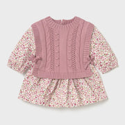 Mayoral baby girl's cable knit dress - 02821.