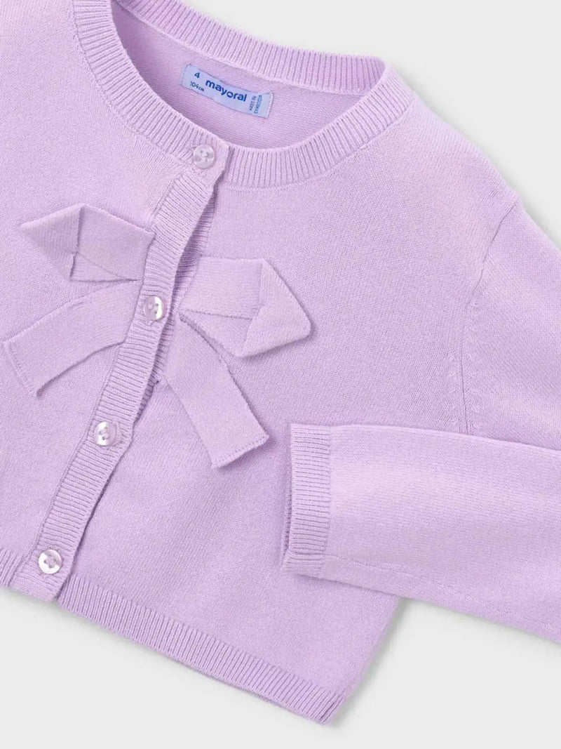 Closer look at the Mayoral cardigan.