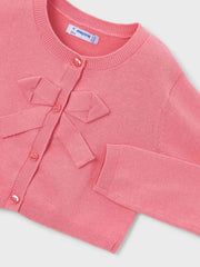 Closer view of the Mayoral cardigan.