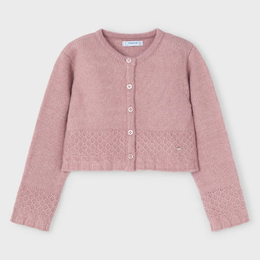 Mayoral girl's pink cardigan - 04361.