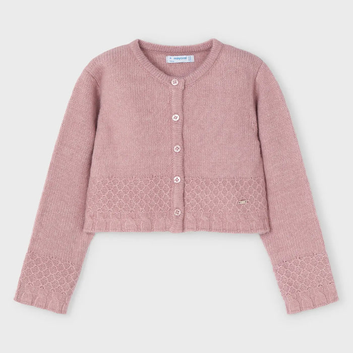 Mayoral girl's pink cardigan - 04361.