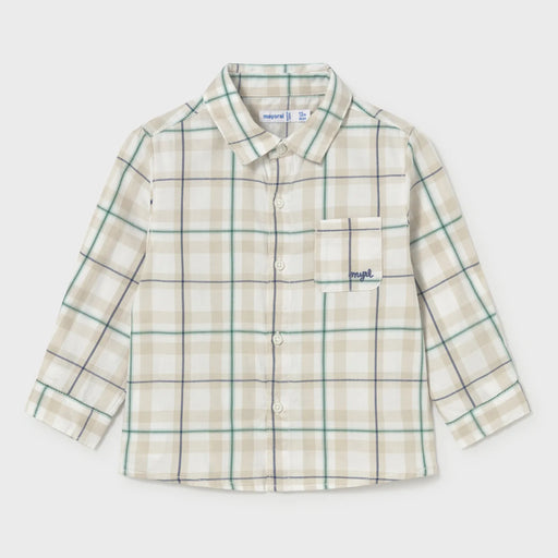 Mayoral baby boy's checked shirt - 02112.