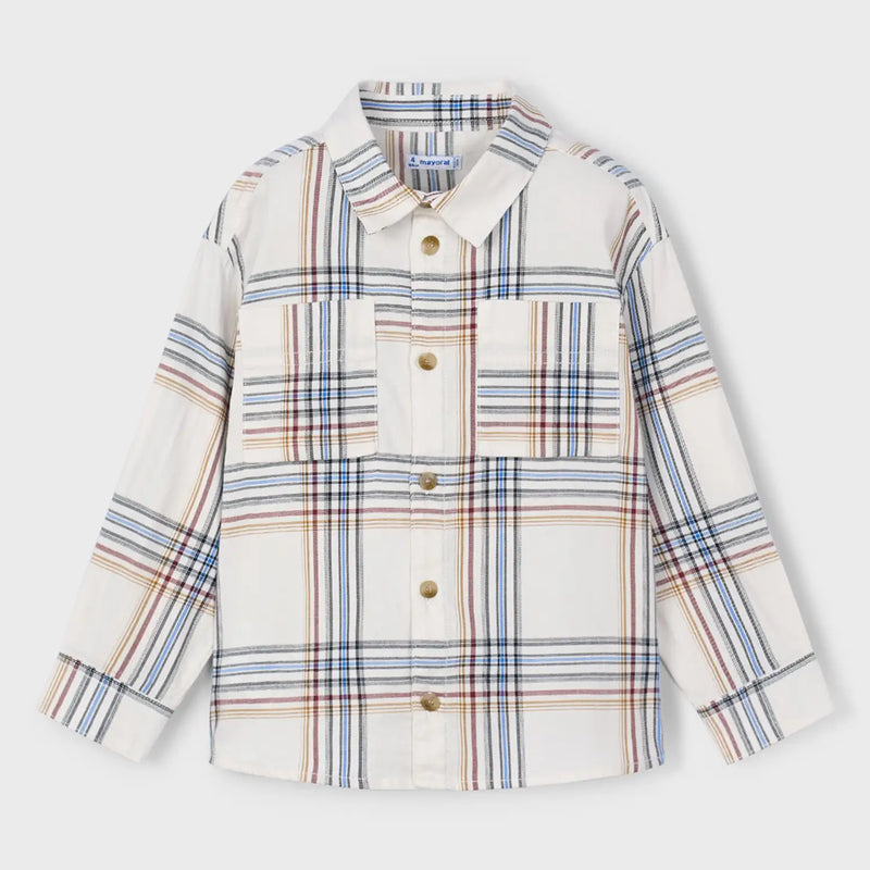 Mayoral boy's checked shirt - 04128.