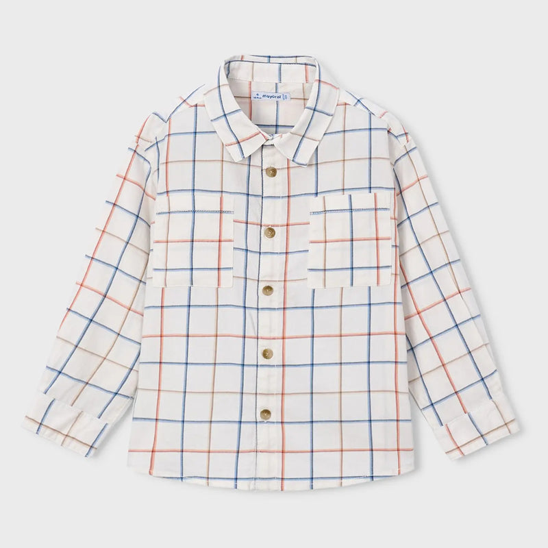Mayoral boy's checked shirt - 04144.