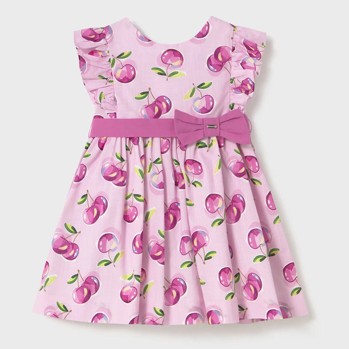 Mayoral pink cherry print dress - 01914.