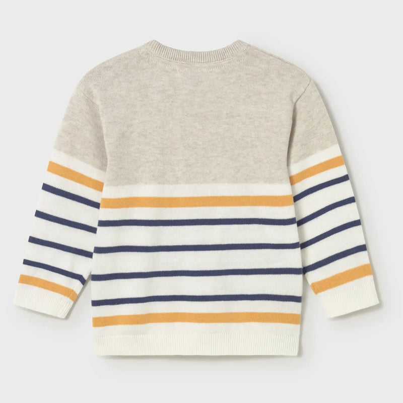 Mayoral Striped Sweater - Beige