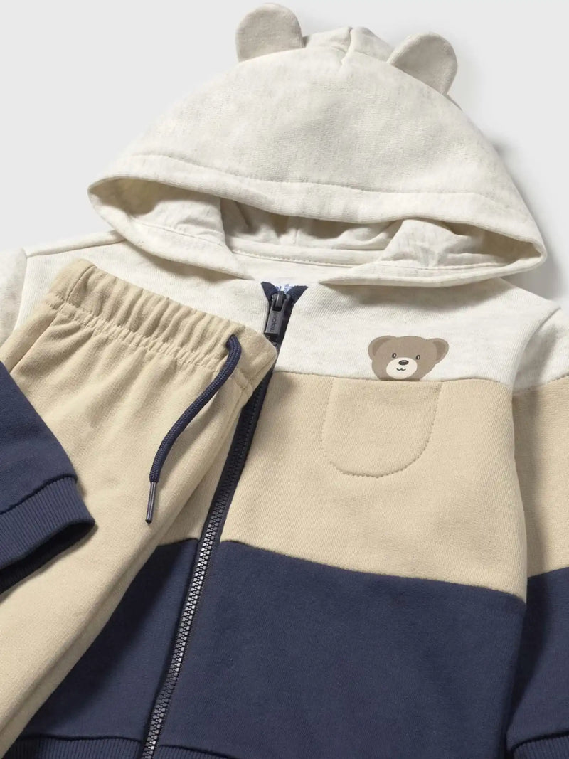 Closer look at the Mayoral colourblock tracksuit.