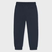 Boy's navy track bottoms.