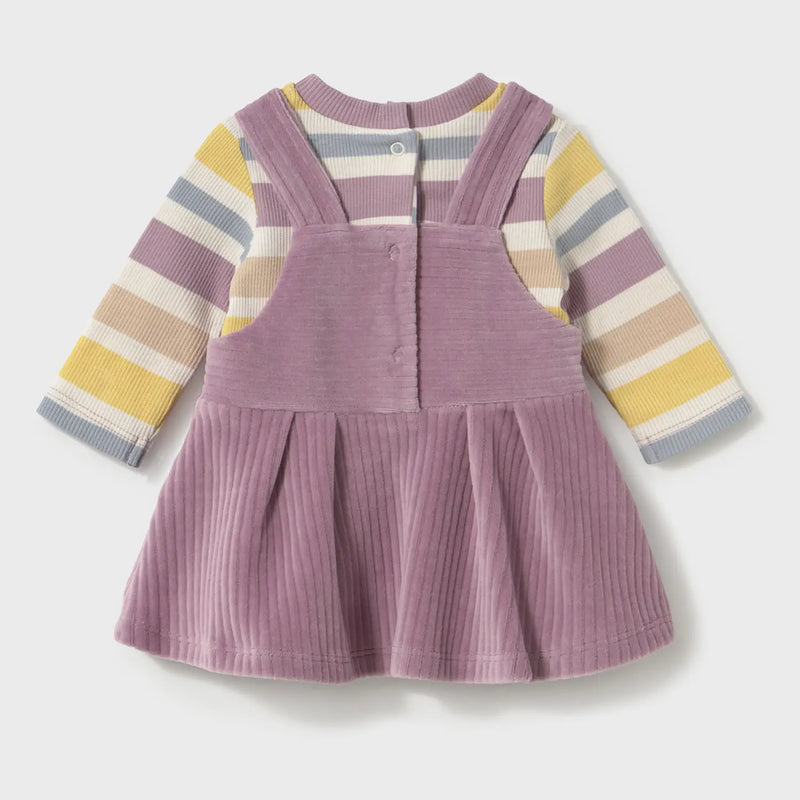Back of the Mayoral corduroy pinafore.