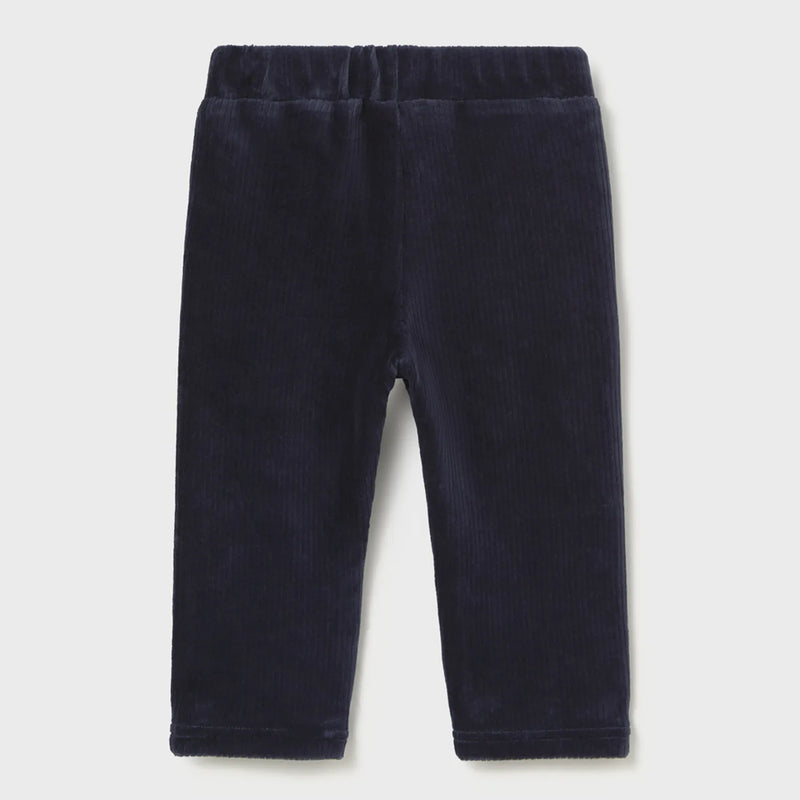 Back of the Mayoral navy corduroy trousers.
