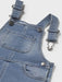 Closer view of the Mayoral denim dungarees.