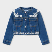 Mayoral girl's dark denim jacket - 03453.